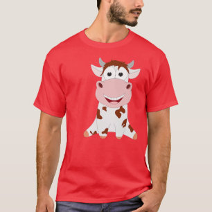 Cute and Sweet Koe Calf Cattle Bull Koeien Farmer T-shirt