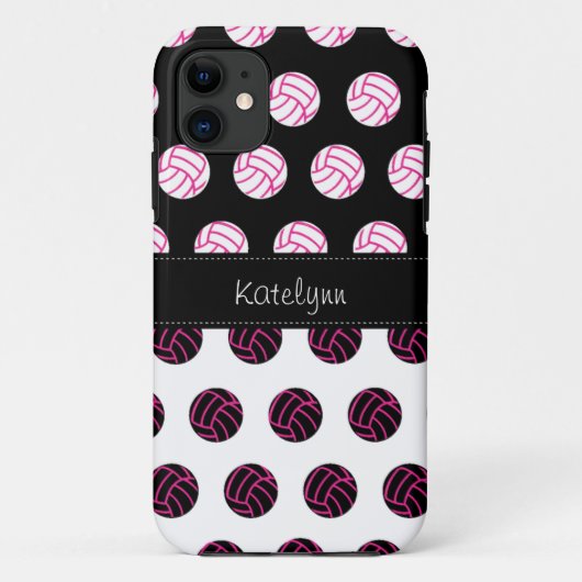 Cute and Trendy Polka Dot Volleyball iPhone 5 Hoes (Achterkant)