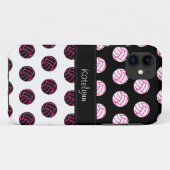 Cute and Trendy Polka Dot Volleyball iPhone 5 Hoes (Achterkant (horizontaal))