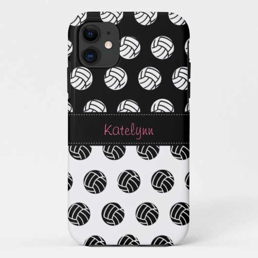 Cute and Trendy Polka Dot Volleyball iPhone 5 Hoes (Achterkant)