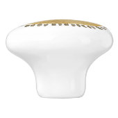 Cute and Whimsical Baby Face Keramische Knop (Zijkant)