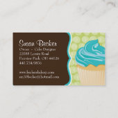 Cute and Whimsical Cupcake Visitekaartje (Achterkant)