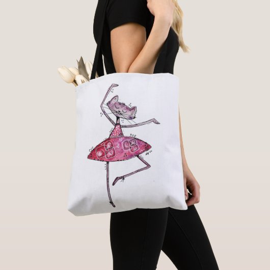 Cute and Whimsical Dansk Cat Tote Bag (Dichtbij)