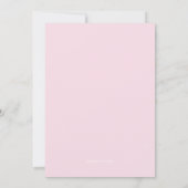 Cute and Whimsical Kat Bridal Shower Invitation Kaart (Achterkant)