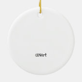 Cute and Whimsical Retro Happy Camper Keramisch Ornament (Achterkant)