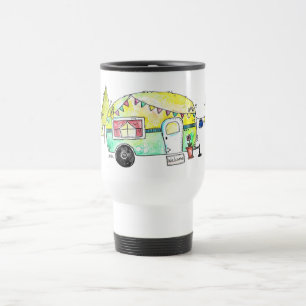 Cute and Whimsical Retro Happy Camper Reisbeker