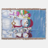 Cute and Whimsical Snowmen Deken (Voorkant)
