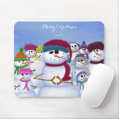 Cute and Whimsical Snowmen Muismat (Met muis)