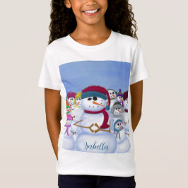 Cute and Whimsical Snowmen T-shirt
