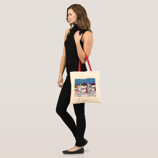 Cute and Whimsical Snowmen Tote Bag (Voorkant (model))