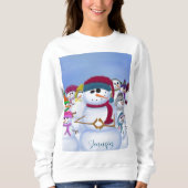 Cute and Whimsical Snowmen Trui (Voorkant)