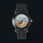 Cute and Whimsical Spotty Guinee Pig Cartoon Kinde Horloge<br><div class="desc">Deze schattige en griezelige gootstenen zijn voorzien van een cartoon van een bruin proefkonijn en kunnen gepersonaliseerd worden met de naam van uw kind. Het perfecte kleine dierencadeau voor kinderen of een cavia-liefhebber.</div>