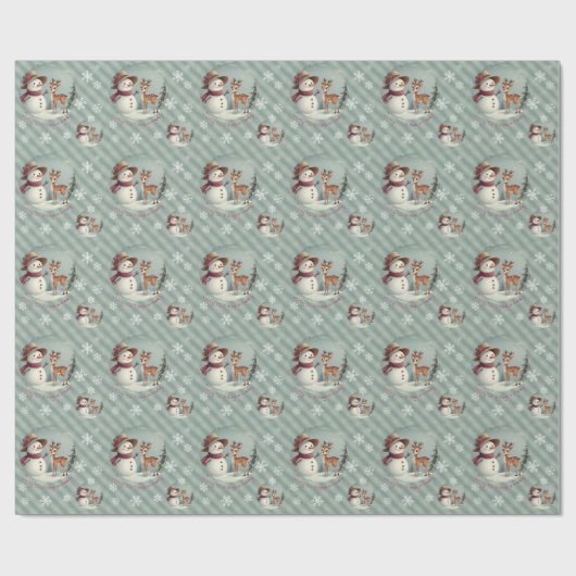 Cute And Whimsy Holiday Cadeaupapier (Vlak)