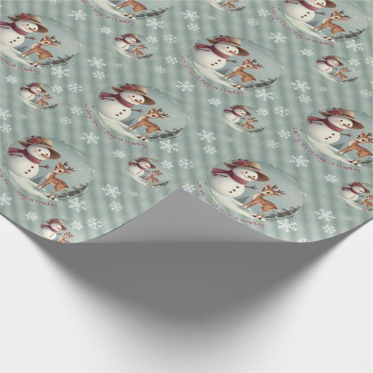 Cute And Whimsy Holiday Cadeaupapier (Hoek)