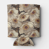 Cute Anemones Accent Winter Wedding Blikjeskoeler (Achterkant)