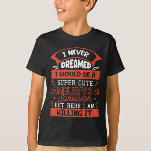 Cute Aneurysm Survivor Brain Surgery Awareness Gra T-shirt