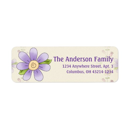 Cute Angel Antics Whimsy Flower Adresetiketten 2 Etiket (Voorkant)