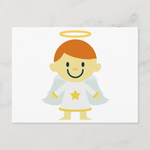 Cute Angel Boy met Halo Briefkaart