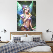 Cute Angel Canvas Afdruk (Insitu (Slaapkamer))