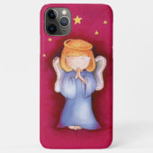 Cute angel girl rode roze ifoon Case-Mate iPhone case (Achterkant)