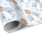 Cute Angel - kerstpapier Cadeaupapier (Rol Hoek)