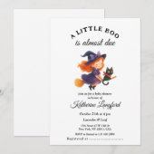 Cute Angel on the Way Halloween Baby Shower Kaart (Voorkant / Achterkant)