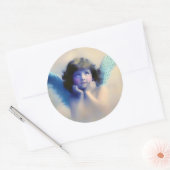Cute  Angel Ronde Sticker (Envelop)