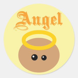 Cute Angel Ronde Sticker