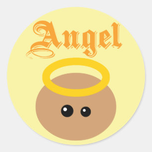 Cute Angel Ronde Sticker