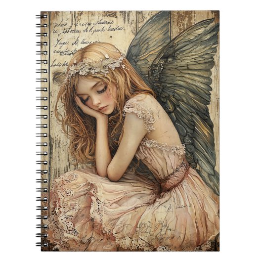 Cute Angel Spiral Notebook Notitieboek (Voorkant)