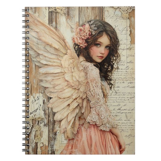 Cute Angel Spiral Notebook Notitieboek (Voorkant)