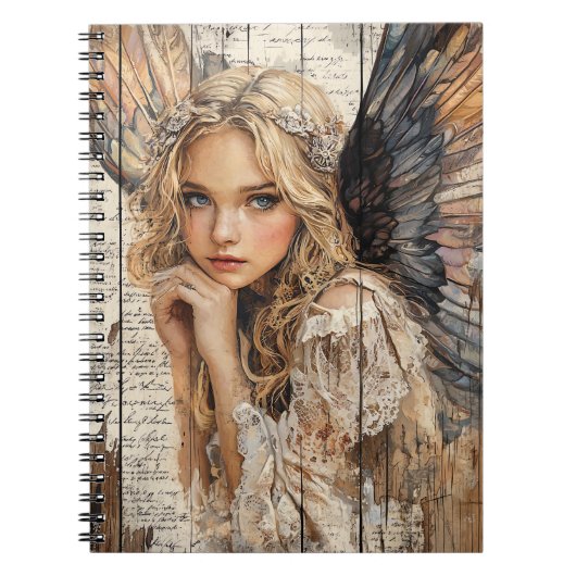 Cute Angel Spiral Notebook Notitieboek (Voorkant)