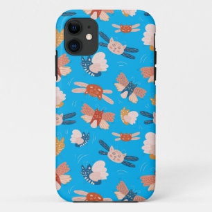 Cute-angelkattenpatroon Case-Mate iPhone Case