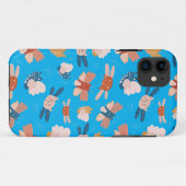 Cute-angelkattenpatroon Case-Mate iPhone Case (Achterkant (horizontaal))