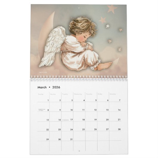 Cute Angels 2026 Kalender (Mar 2026)