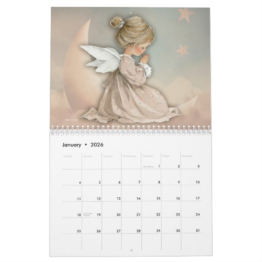 Cute Angels 2026 Kalender (Jan 2026)