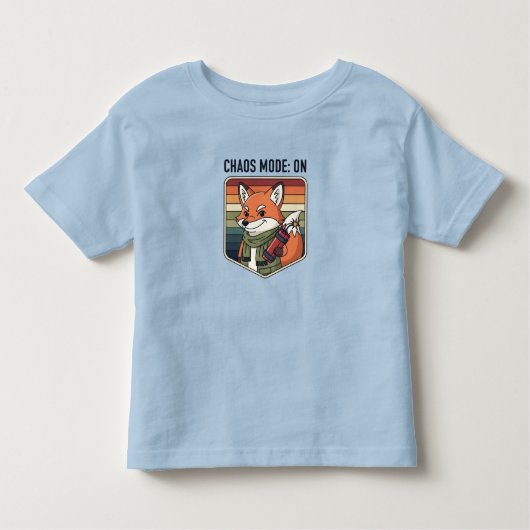 Cute Angry Fox Kinder Shirts (Voorkant)