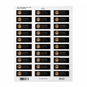 Cute Angry Ghost Halloween Return Address Labels (Full Sheet)
