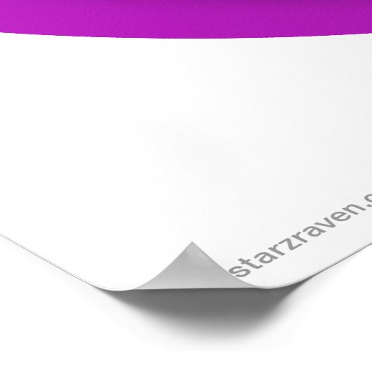 Cute Angry Ghost Paars Halloween Poster (Hoek)