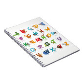 Cute Animal Alphabet Letters Notitieboek (Rechterzijde)