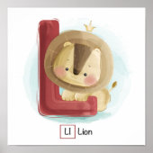 Cute Animal Alphabet Poster (Voorkant)