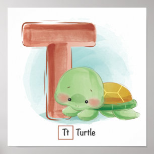 Cute Animal Alphabet Poster