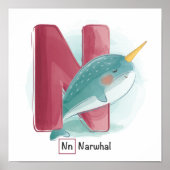 Cute Animal Alphabet Poster (Voorkant)