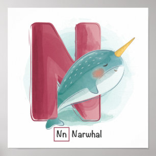 Cute Animal Alphabet Poster