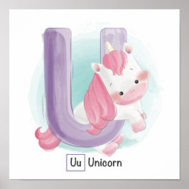 Cute Animal Alphabet Poster