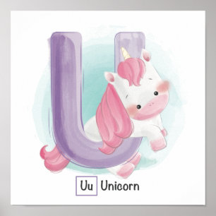 Cute Animal Alphabet Poster