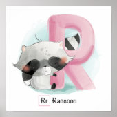 Cute Animal Alphabet Poster (Voorkant)