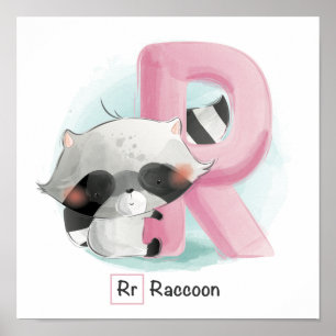 Cute Animal Alphabet Poster