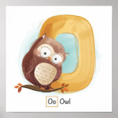 Cute Animal Alphabet Poster (Voorkant)