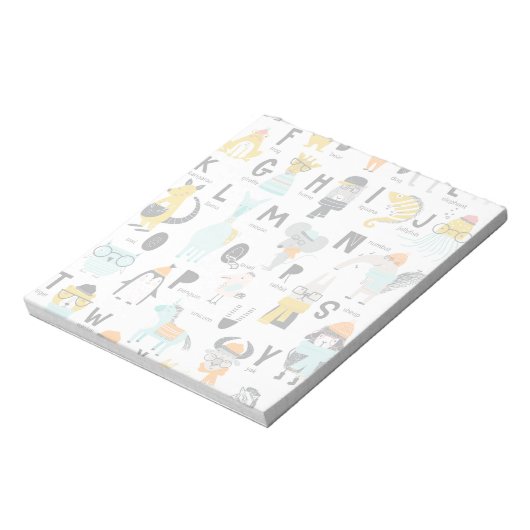 Cute Animal Alphabet | Sommige hebben Petten Notitieblok (Linkerzijde)